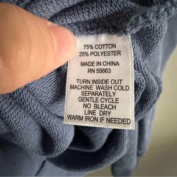 Cynthia Rowley Cotton Blend Sweater. Powder Blue. Medium - Picture 6 of 6